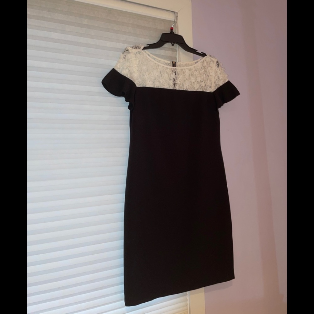 Karl Lagerfeld black dress with lace top